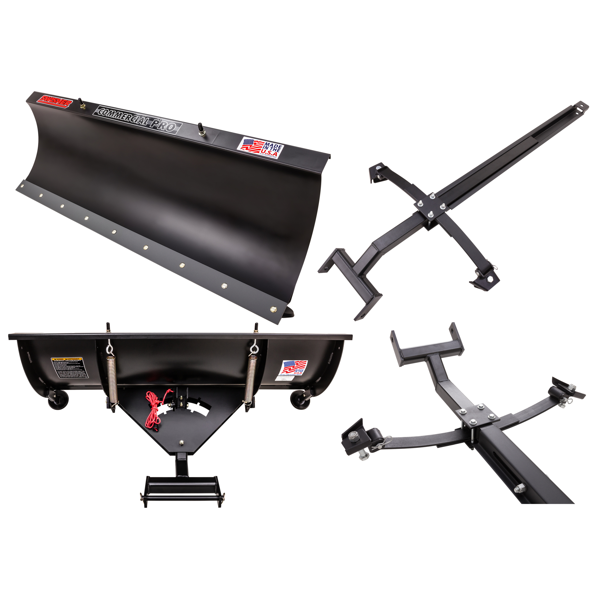 Swisher UTV Commercial Pro Plow Combo — 62in. Blade, 11-Gauge Steel, Heavy-Duty Swivel, Model# 20040